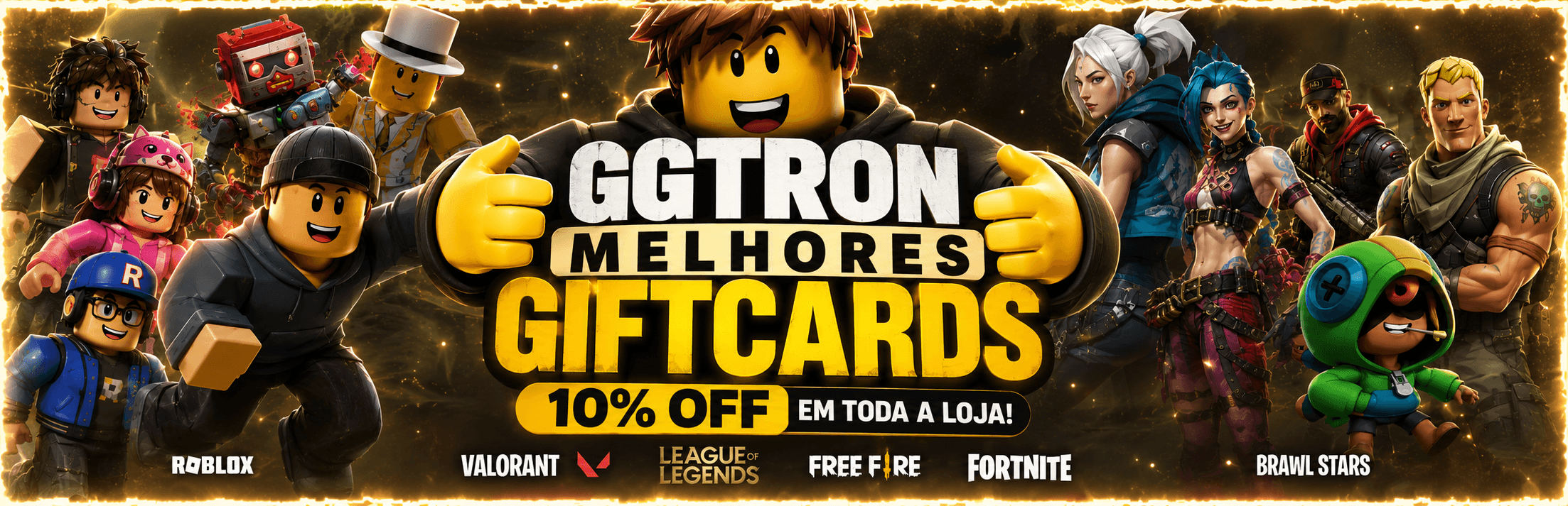 GGTRON — Melhores Giftcards com 10% OFF em toda a loja